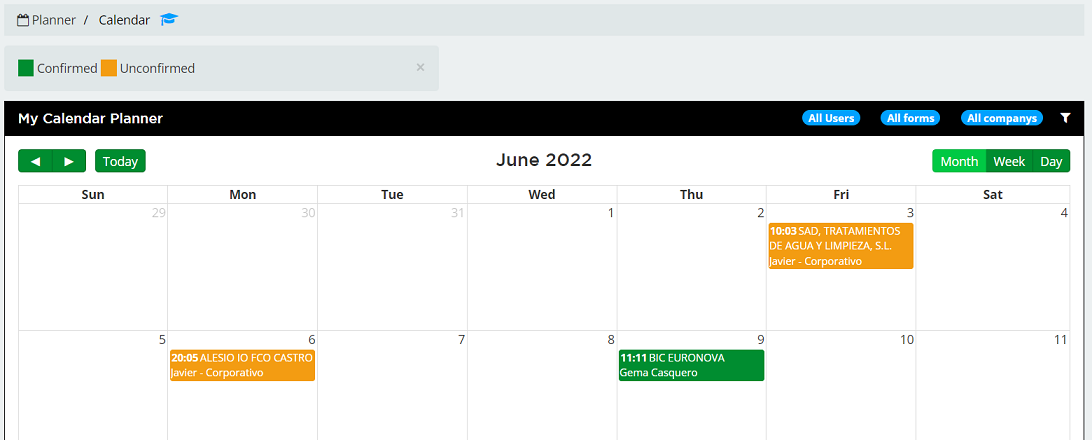Planner Calendar